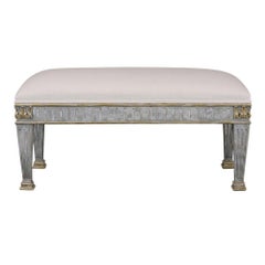 French Empire Style Gilt Painted Bench