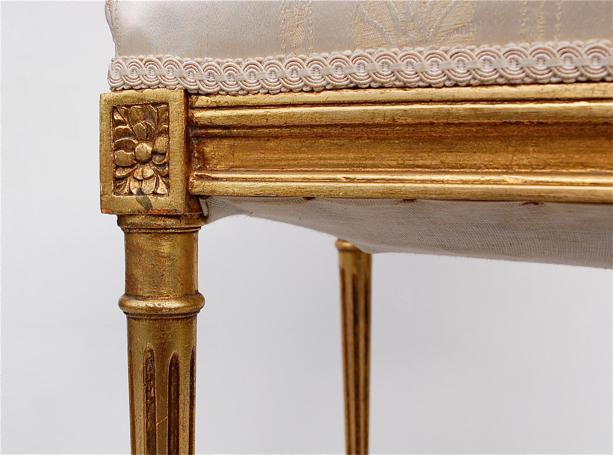 French Empire Style Giltwood Chair, Early 20th Century, France 1