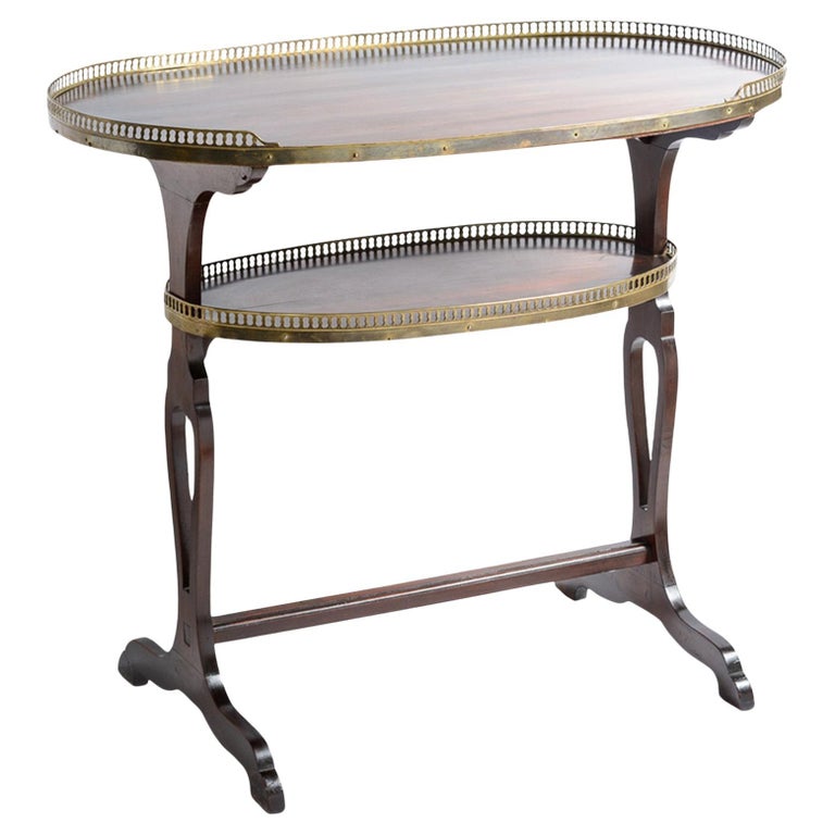 Directoire Two Tier Marble Top Serviteur Directoire Two Tier Marble Top Serviteur