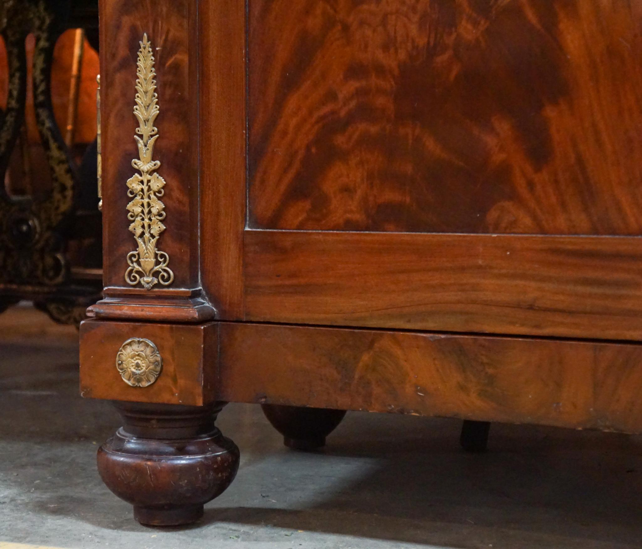 French Empire Style Late 19th c Wardrobe in the Manner of Maison Krieger For Sale 3