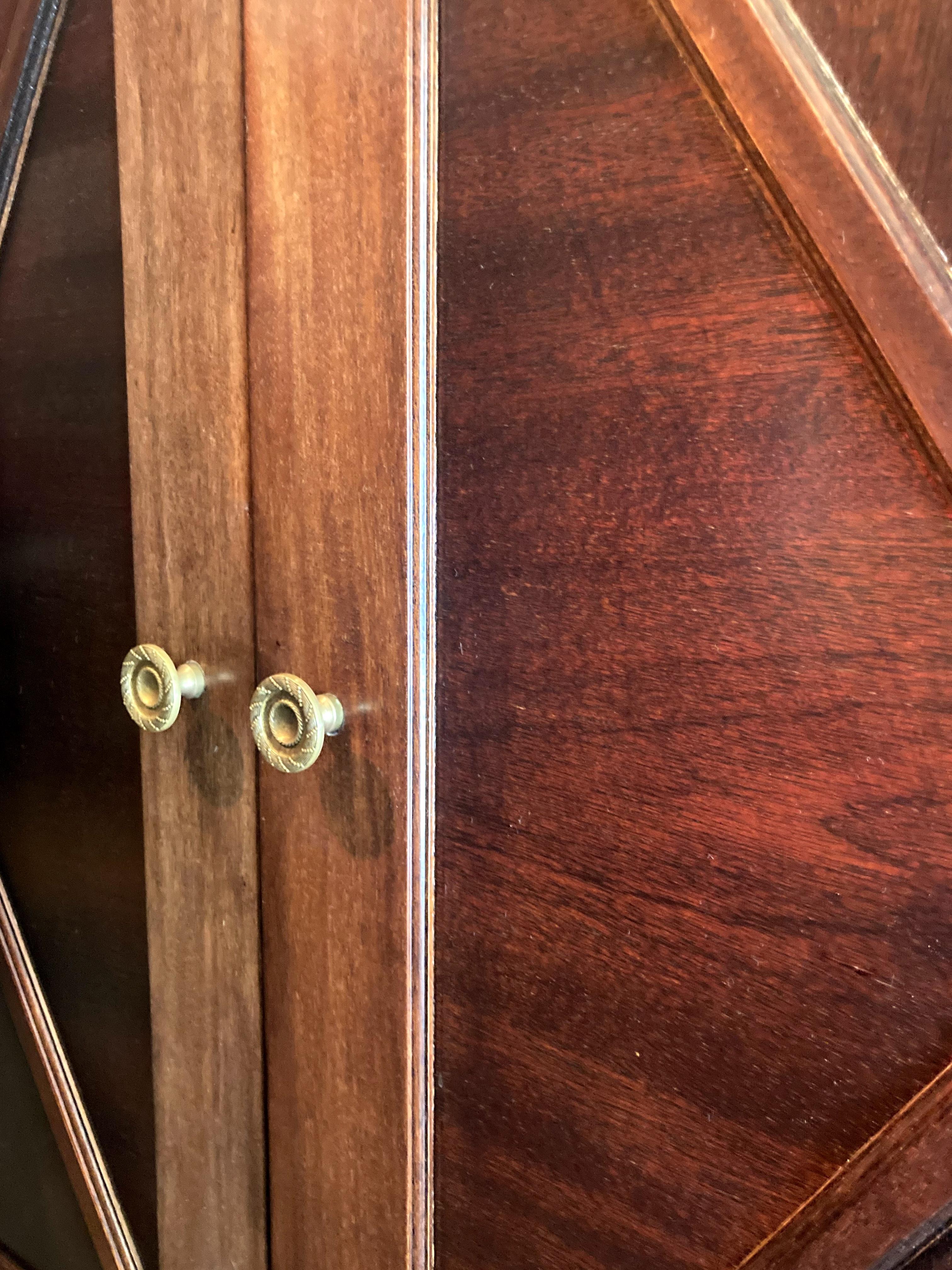 20th Century French Empire Style Mahogany and Ormolu Four Doors Cabinets, Armoire or Dry Bar  For Sale