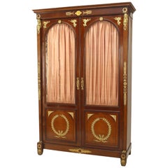 French Empire Style Mahogany Bookcase