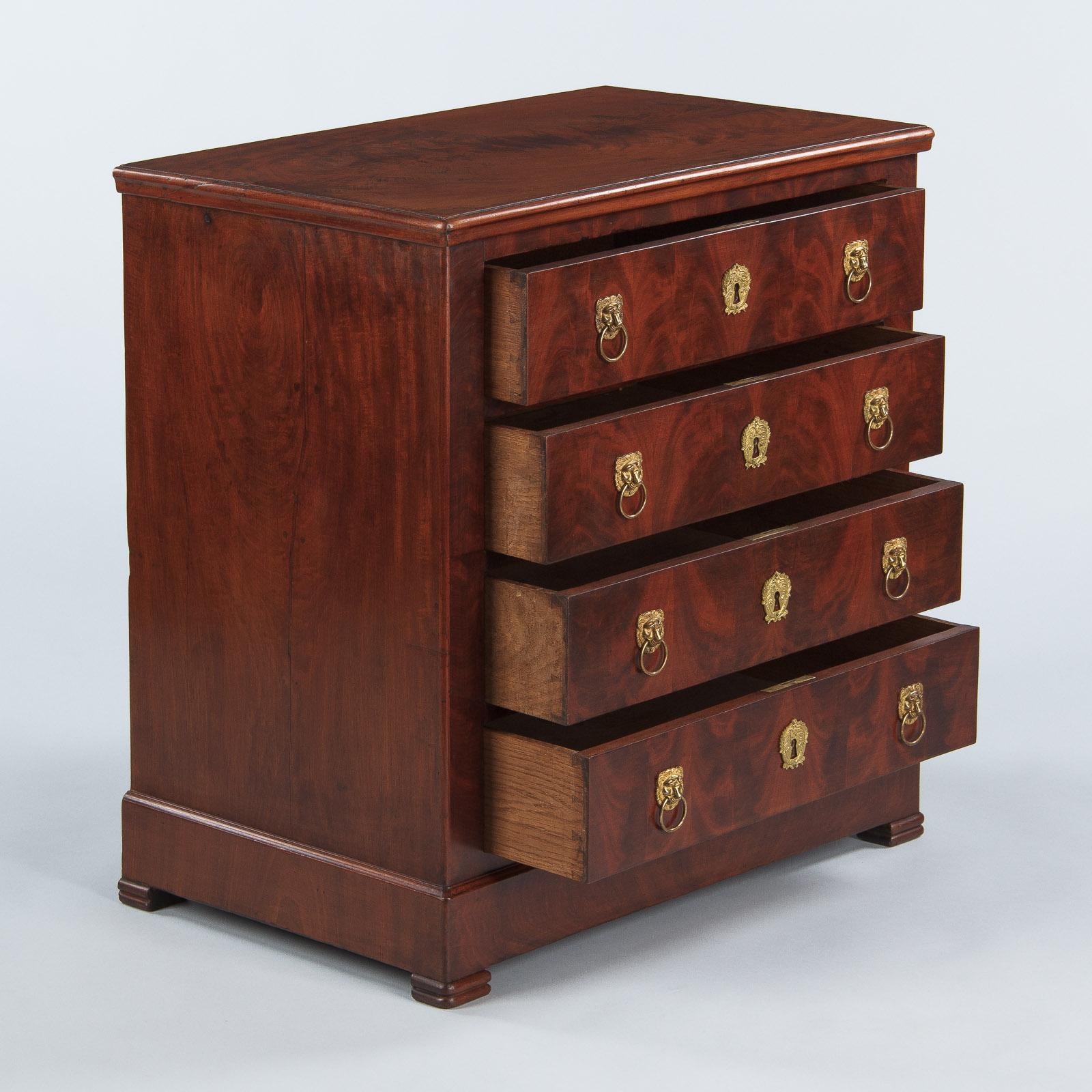 French Empire Style Mahogany Chest of Drawers, circa 1920s 7
