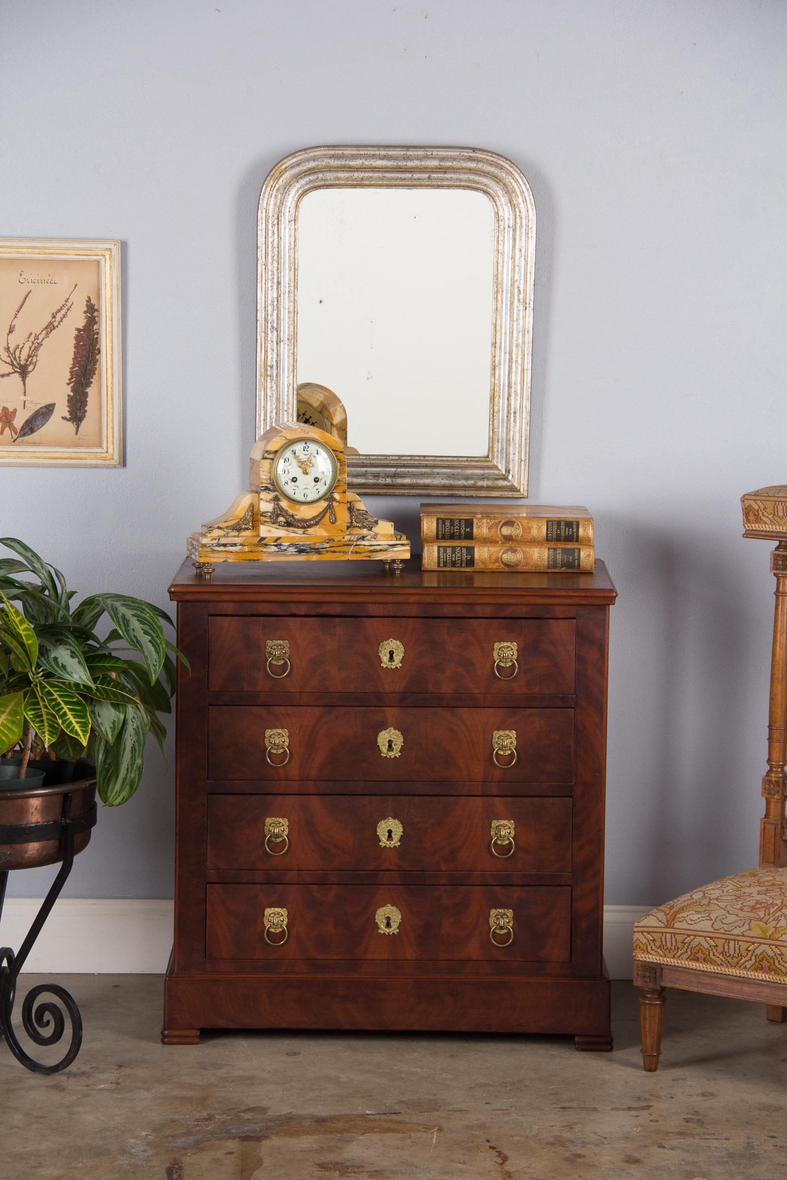French Empire Style Mahogany Chest of Drawers, circa 1920s 12
