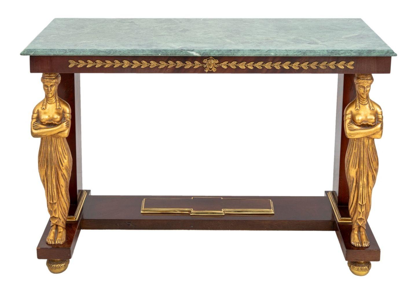 20ième siècle Table console en acajou de style Empire en vente