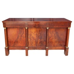 French Empire Style Mahogany Sideboard