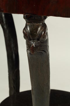 French Empire Style Mahogany Table with Marble Top, 19th Century