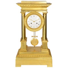 French Empire Style Mantel Clock, circa 1880 Antique French Empire Style Mantel Clock, circa 1880