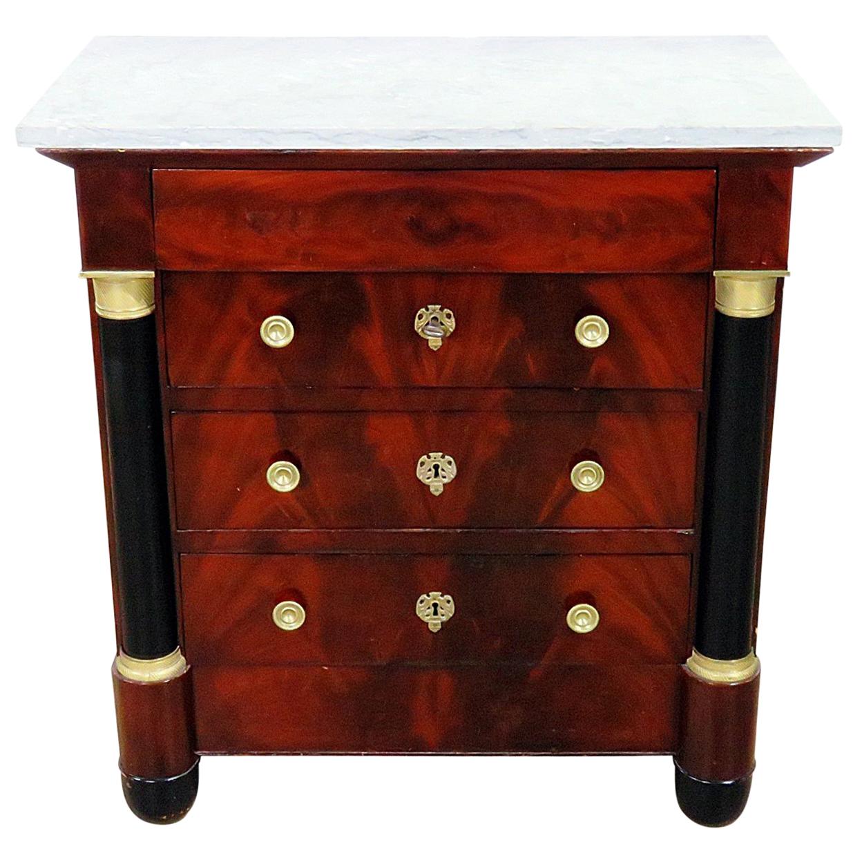 French Empire Style Marble-Top Dresser