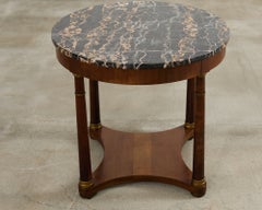 French Empire Style Marble Top Gueridon Center Table