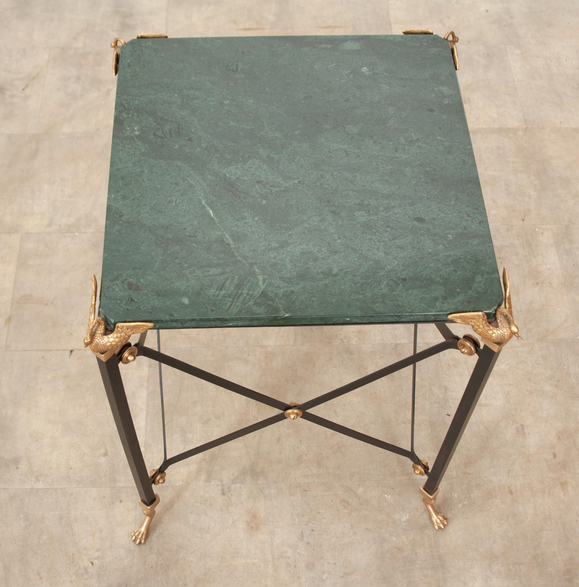 French Empire Style Marble Topped Table For Sale 2