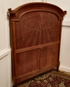 French Empire Style Oak Single Bed Head Board