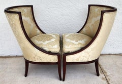 French Empire Style Occasional Chairs Pair