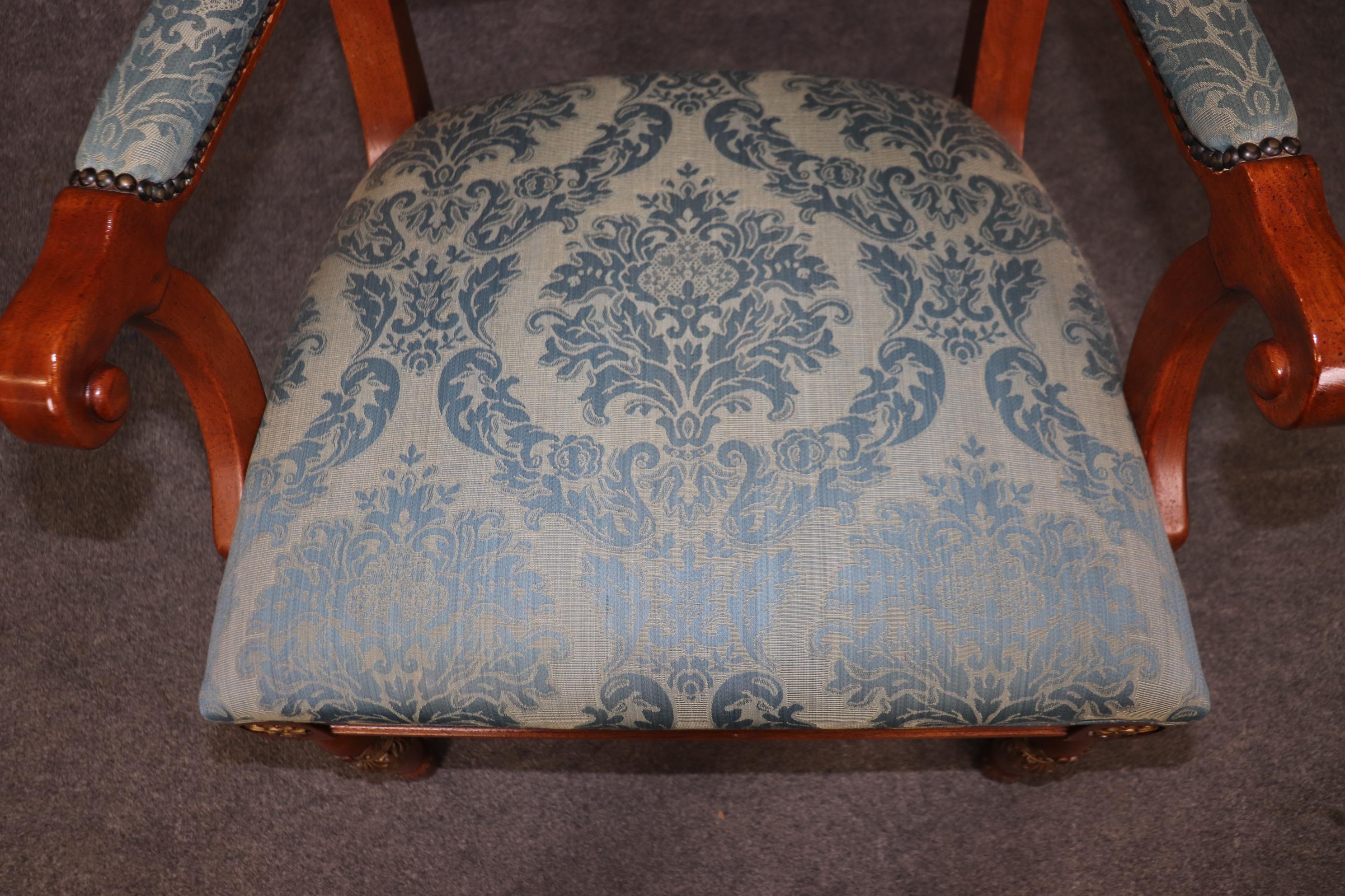 Französischer Empire-Stil Ormolu Henredon Classic Sessel oder Thronsessel im Angebot 5