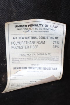 Poltrona o sedia da trono classica Henredon in stile impero francese con ormolatura