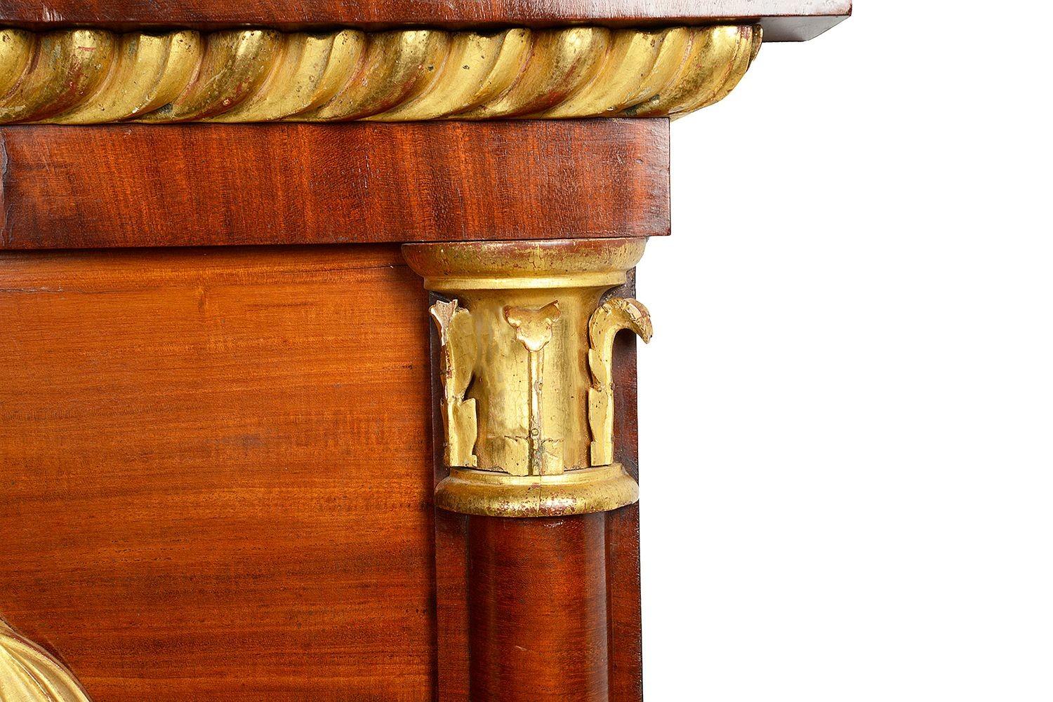 Neoimpero Specchio in vetro Pier in stile Impero francese, 1860 circa in vendita