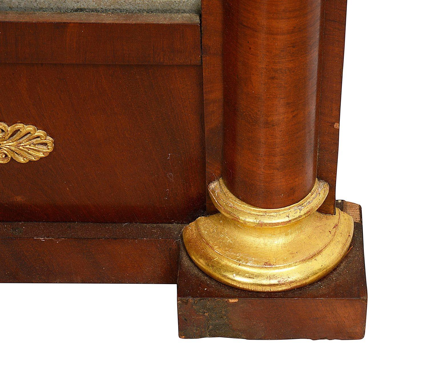 Francese Specchio in vetro Pier in stile Impero francese, 1860 circa in vendita