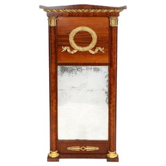 Specchio in vetro Pier in stile Impero francese, 1860 circa