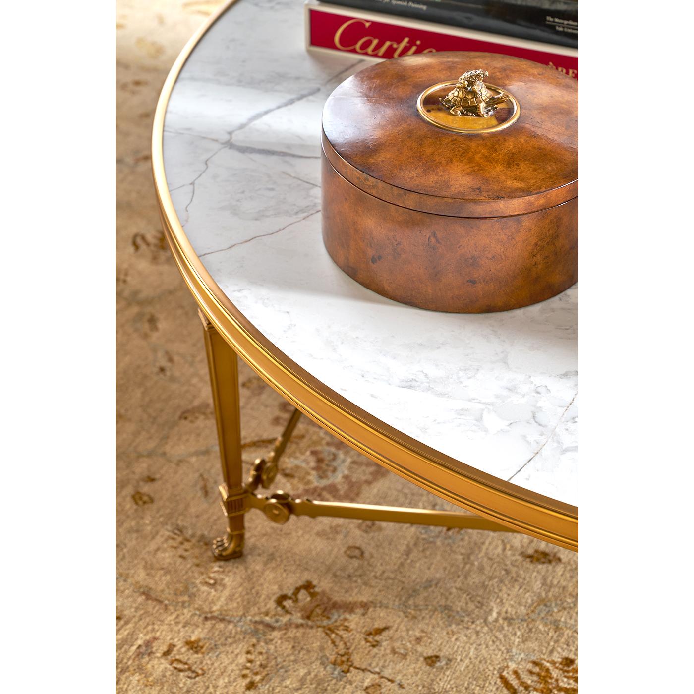 XXIe siècle et contemporain Table basse ronde de style Empire français en vente