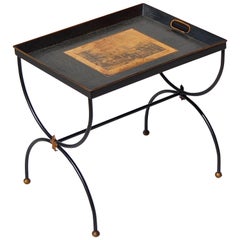 French Empire Style Serving Tray Side Table, 1950s