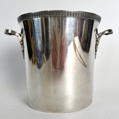 French Empire Style Silver-Plated Champagne Cooler, Mid-20th Century