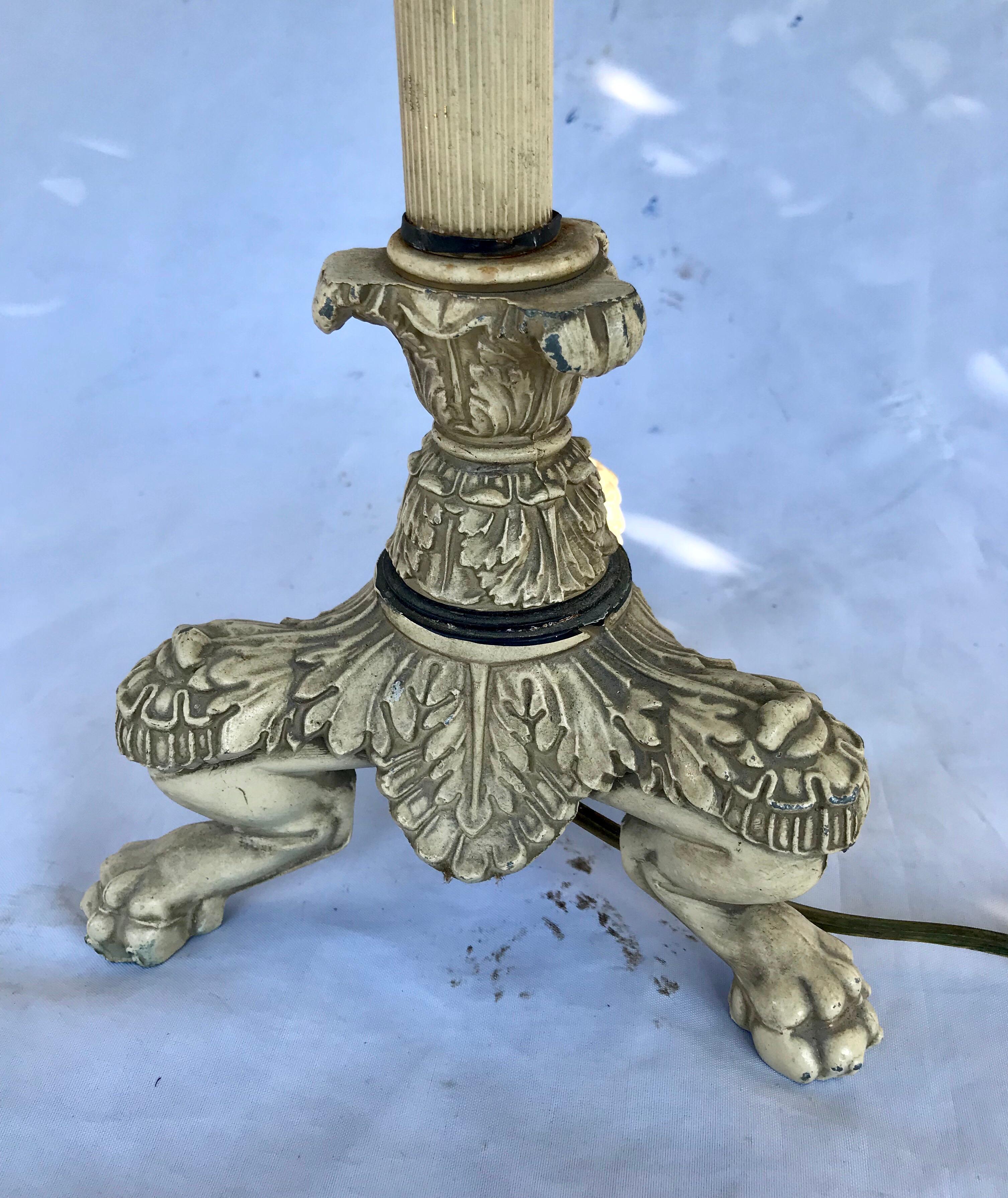 American French Empire Style Table Lamp by Chapman Brass For Sale
