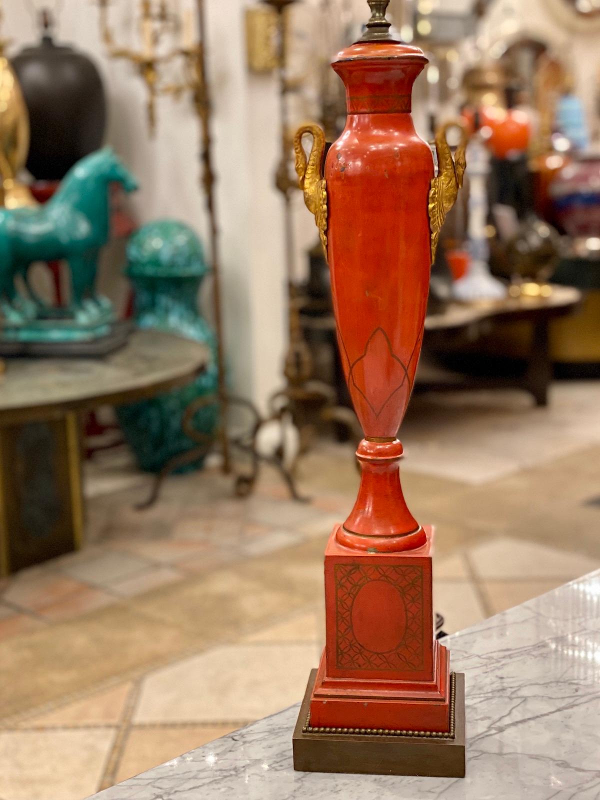 Early 20th Century French Empire Style Table Lamp For Sale