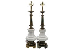 French Empire Style Table Lamps by Stiffel, a Pair
