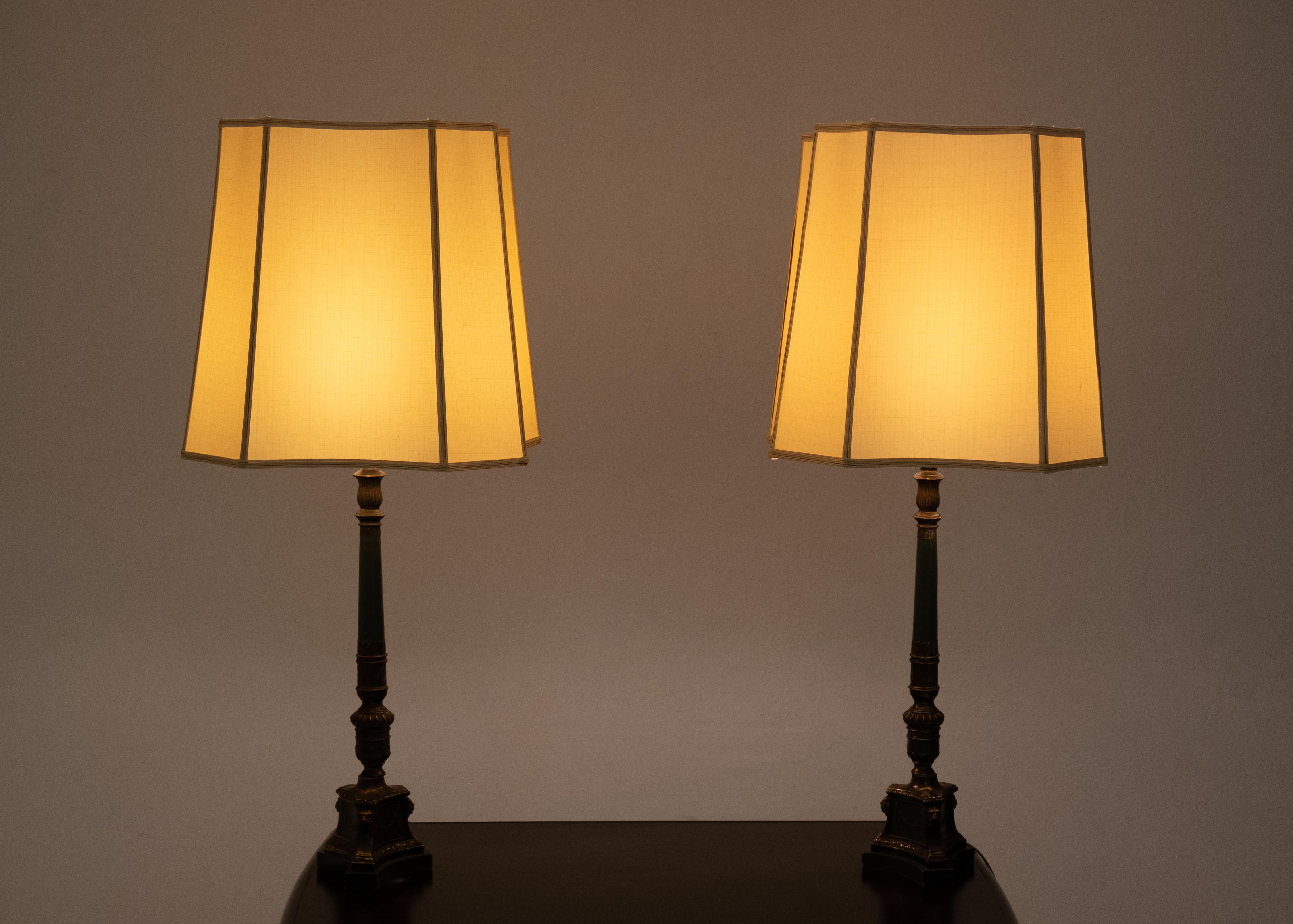 French Empire Style Table Lamps 2