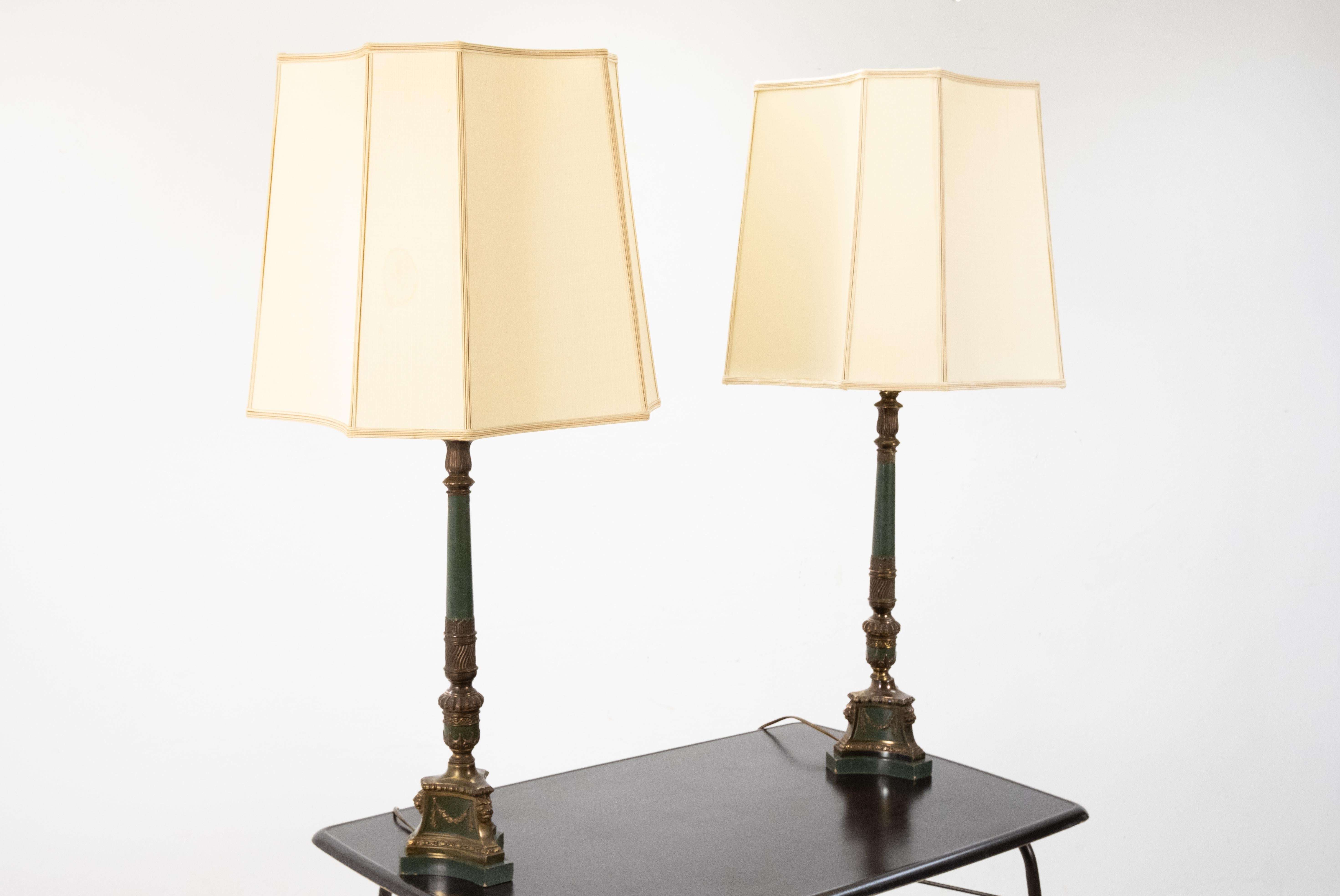 French Empire Style Table Lamps 4