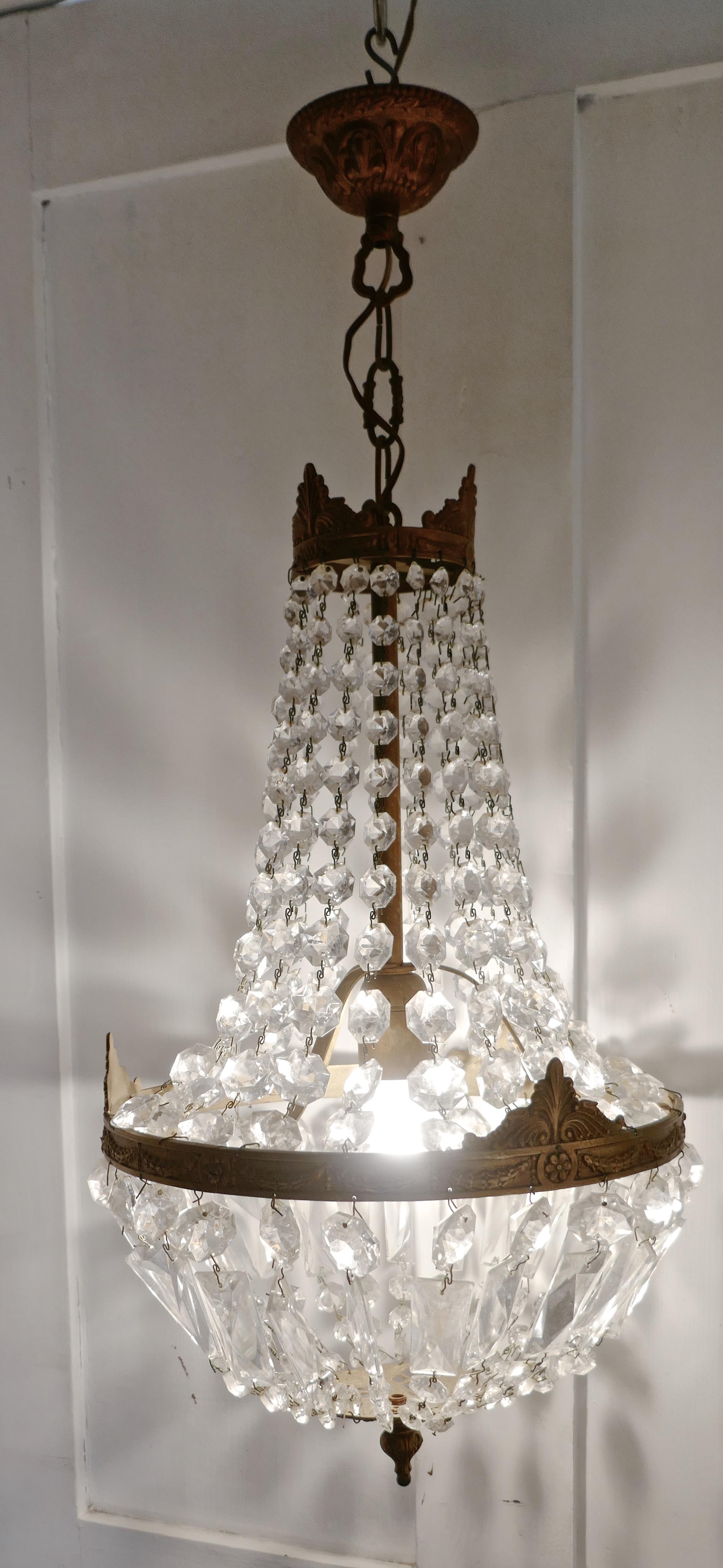 French Empire Style Tent Chandelier 1