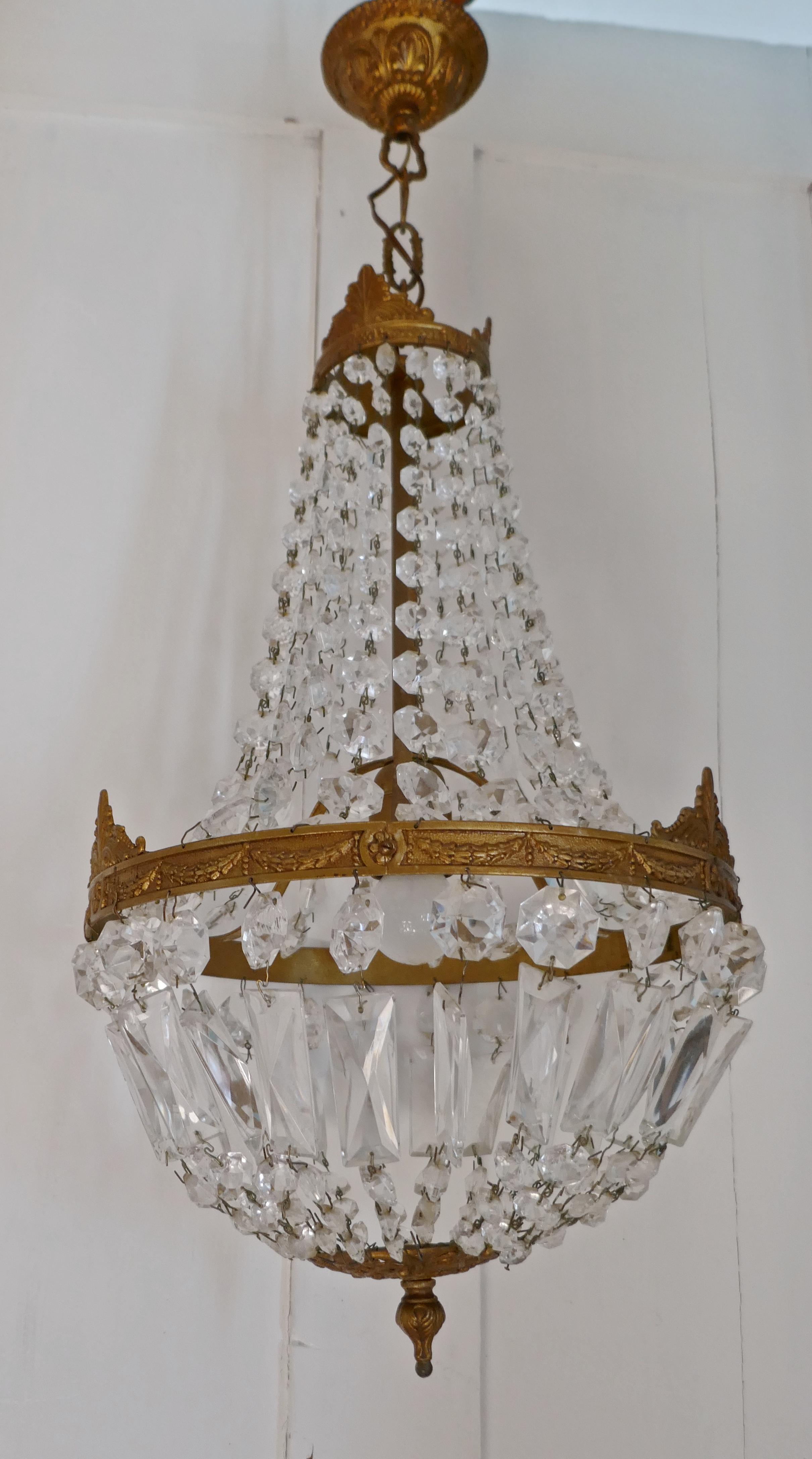 French Empire Style Tent Chandelier 3