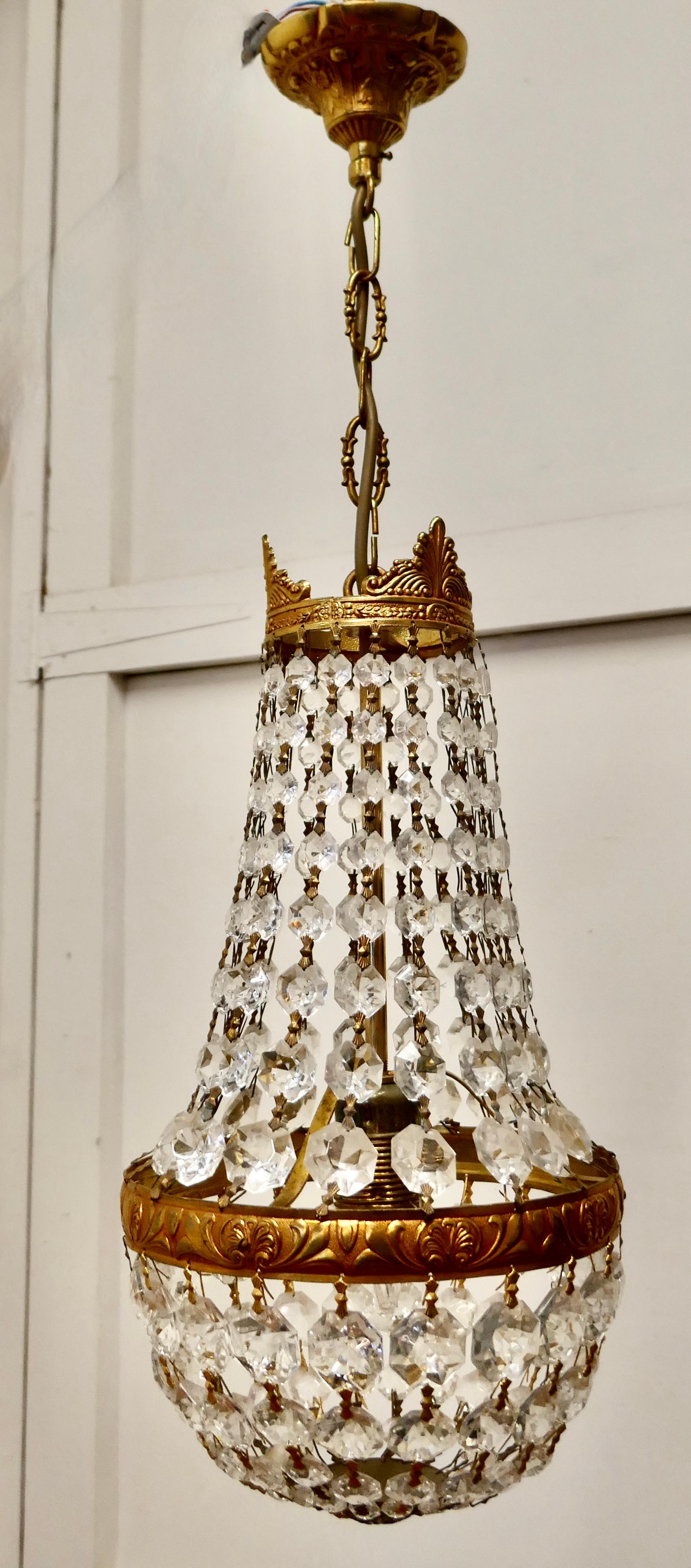 Lampadario a tenda in stile impero francese in vendita 1