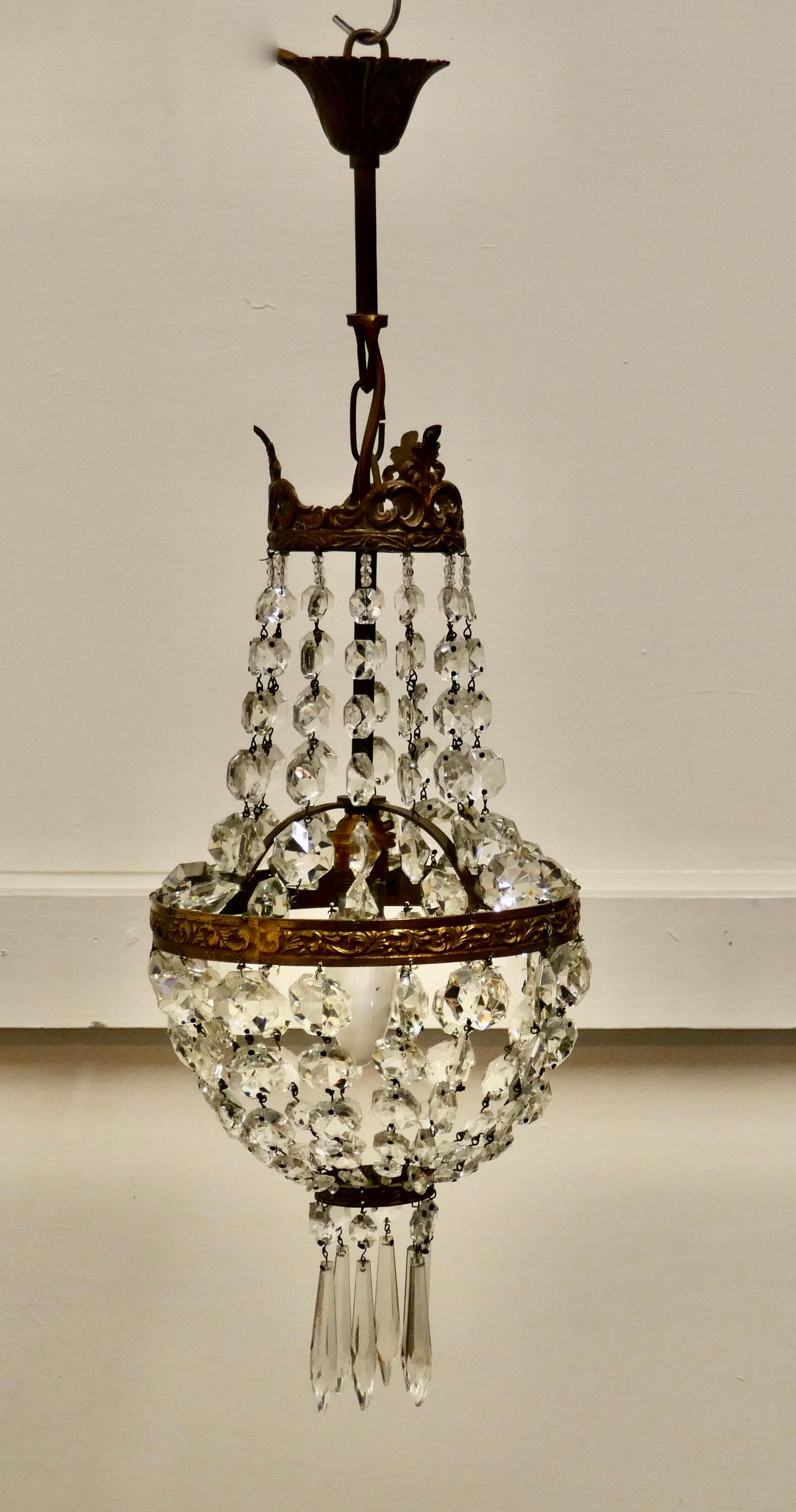 French Empire Style Tent Chandelier 2