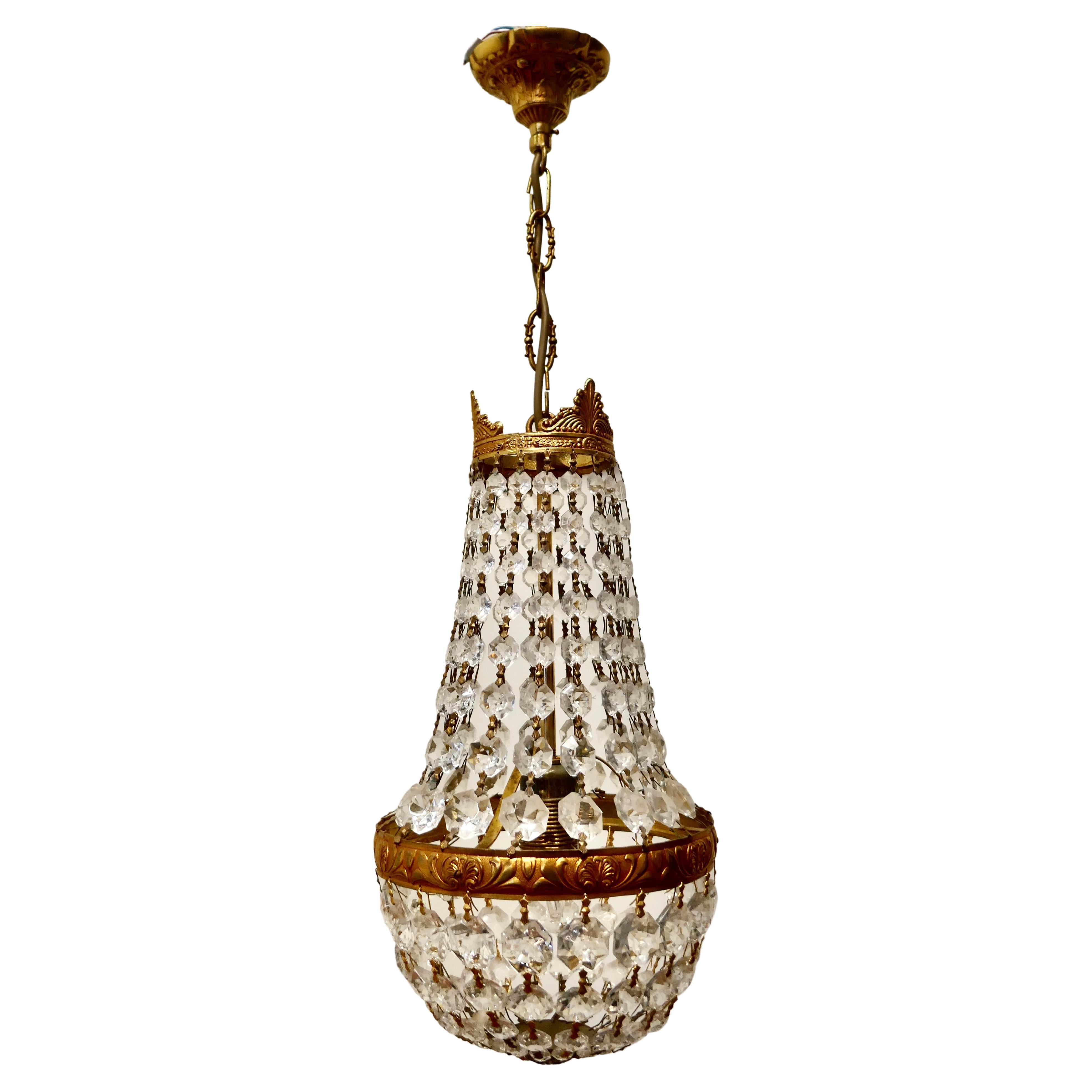 French Empire Style Tent Chandelier