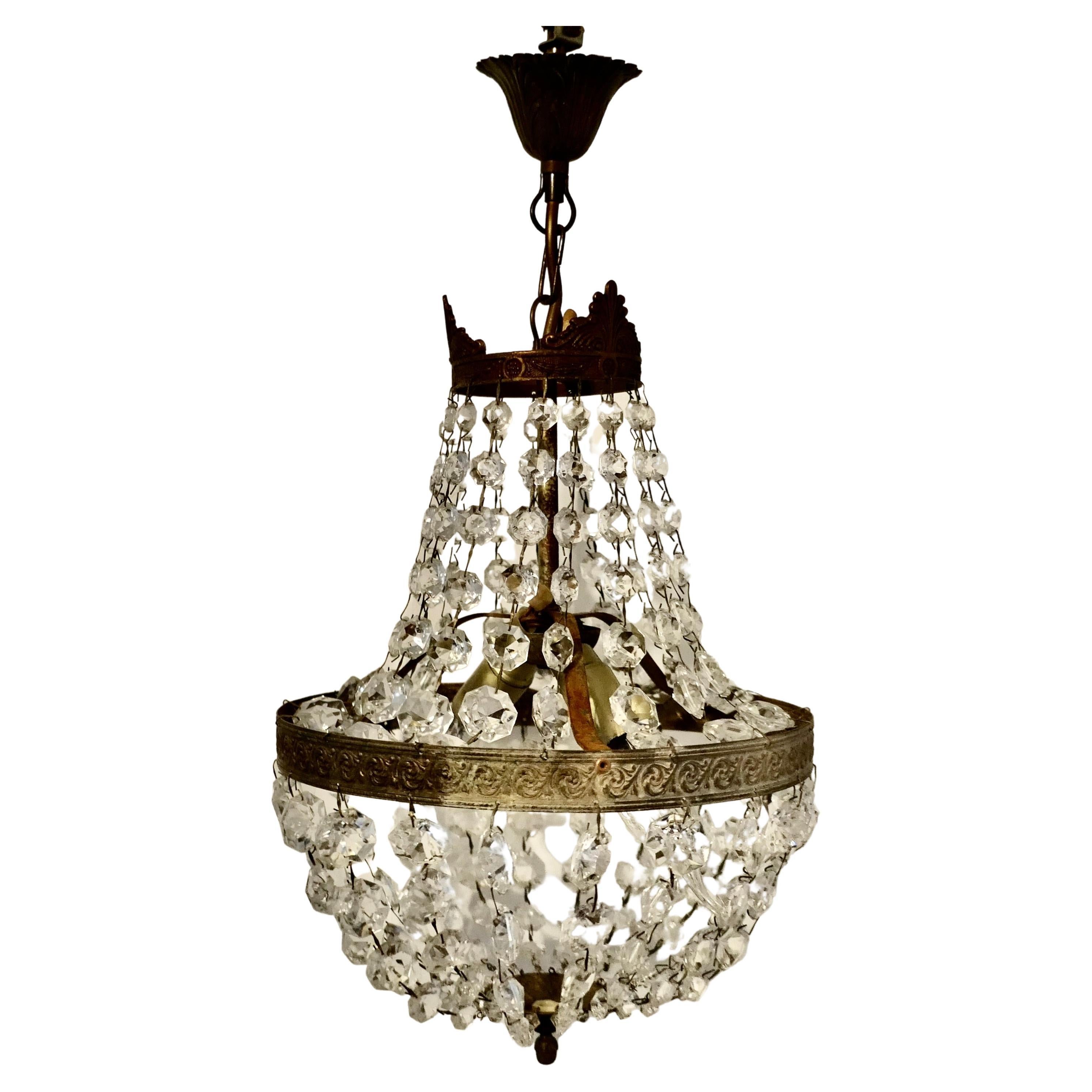 French Empire Style Tent Chandelier For Sale