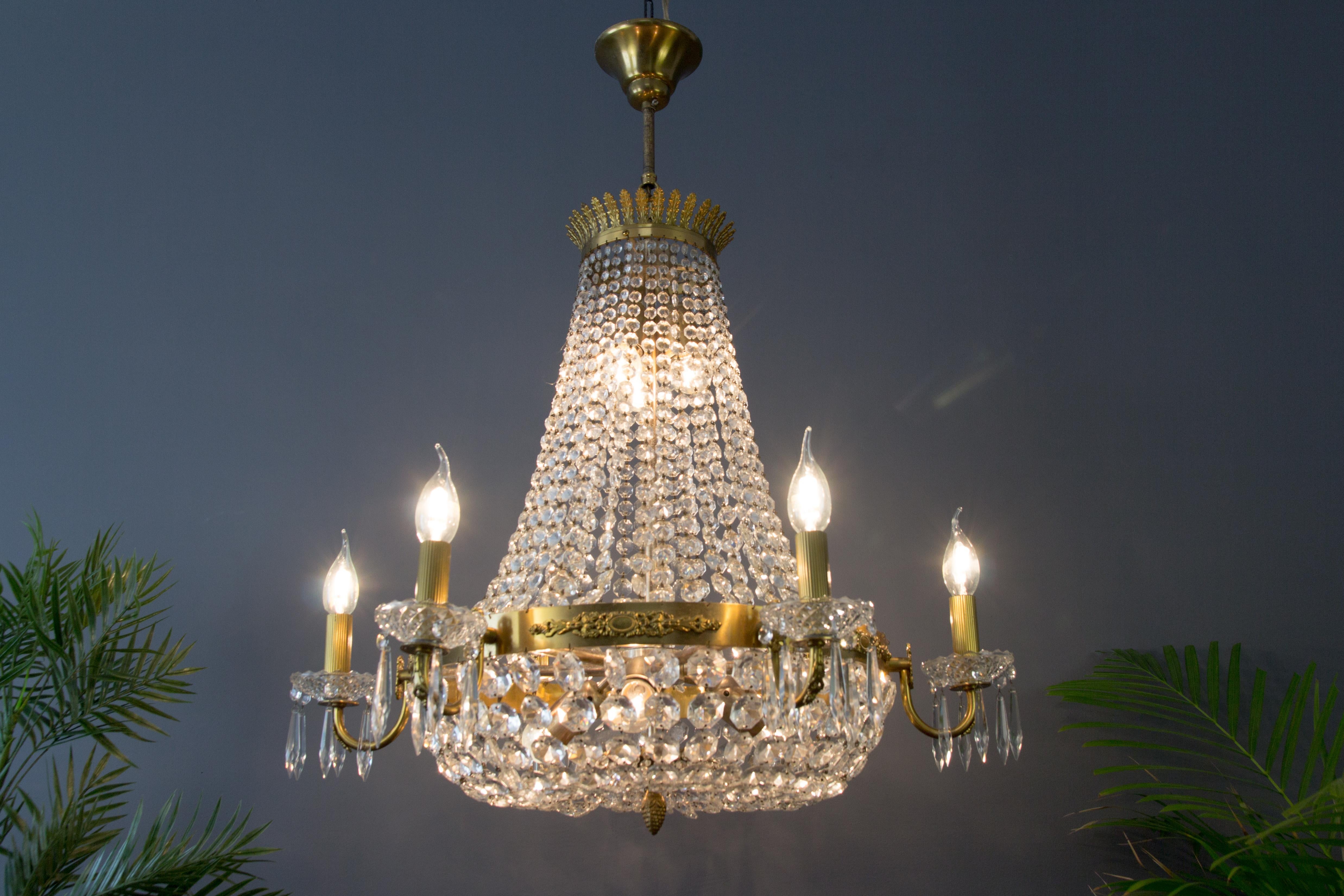 french basket chandelier