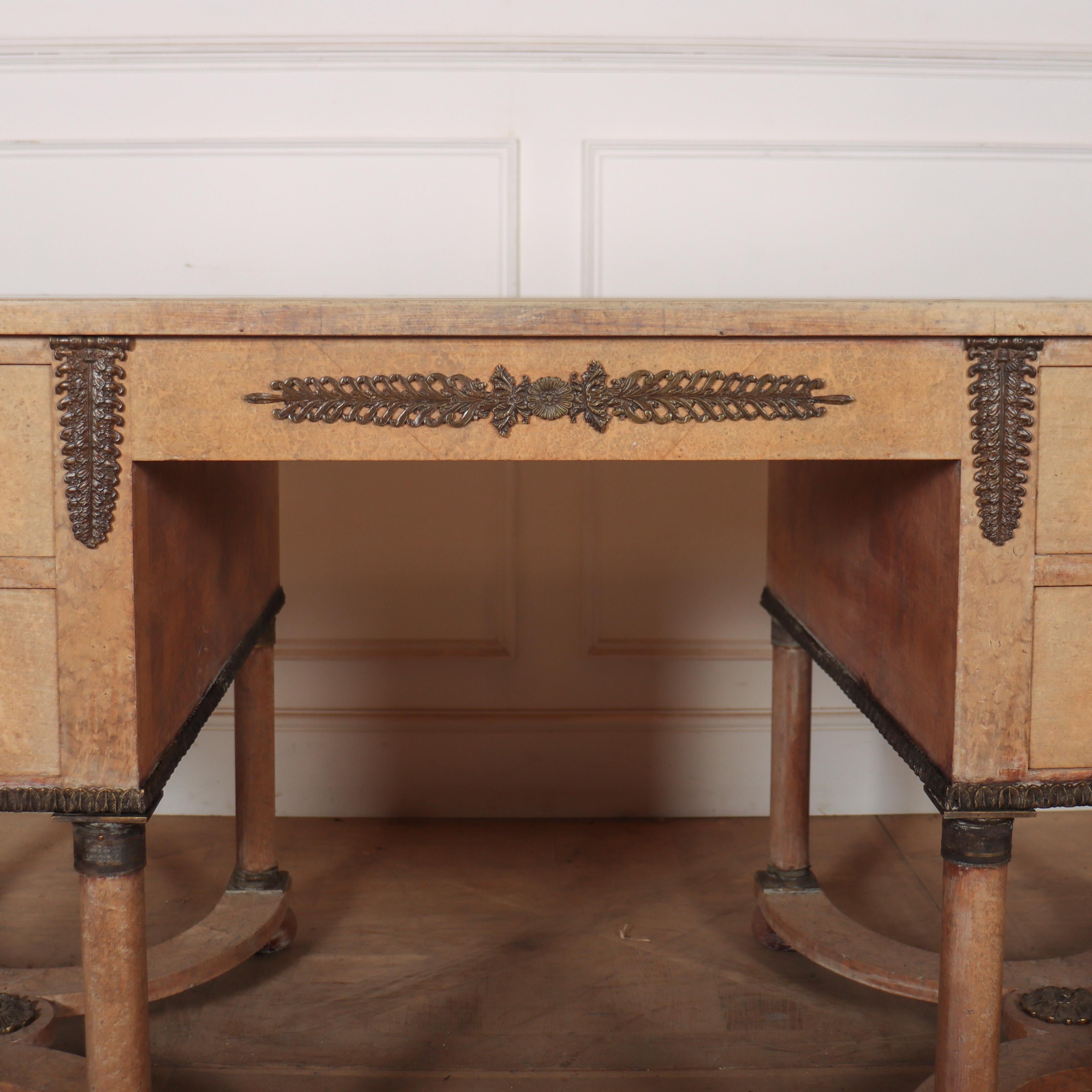 French Empire Style Writing Desk In Good Condition For Sale In Leamington Spa, Warwickshire