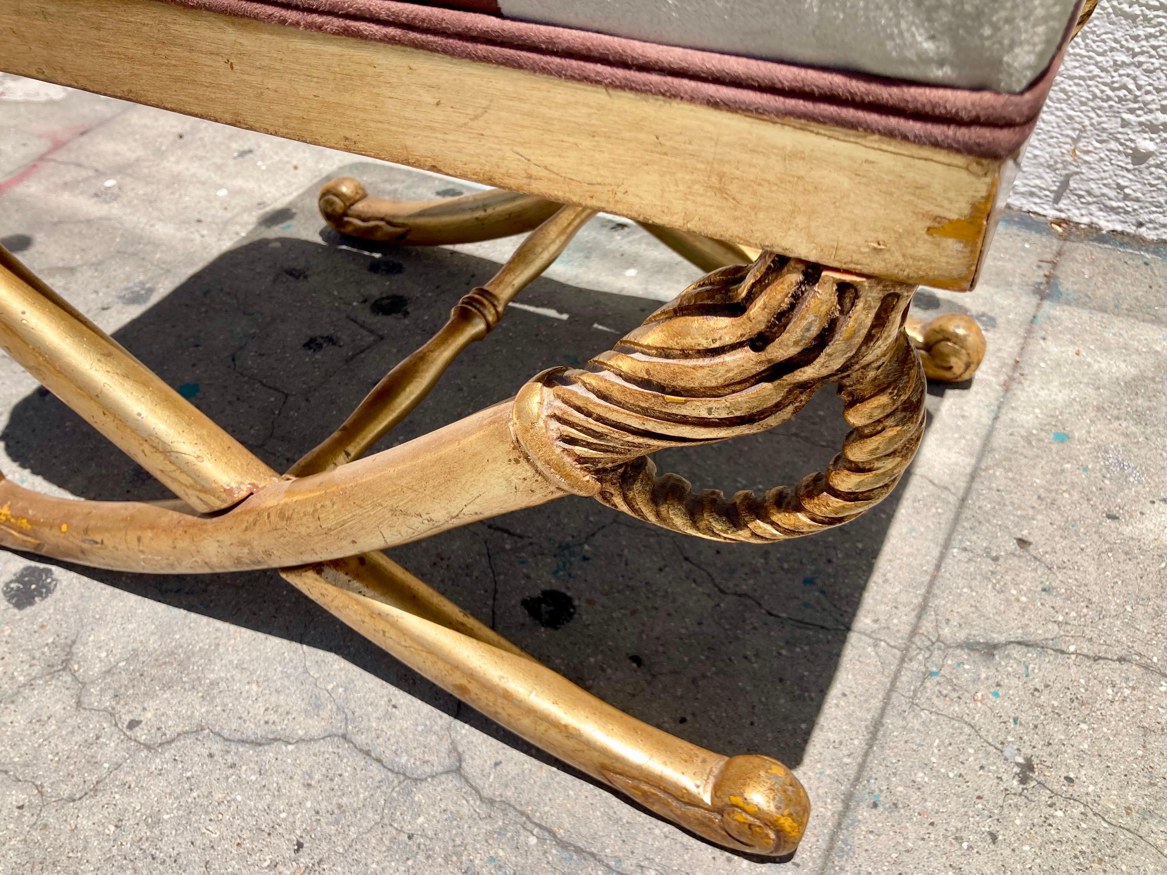 French Empire Sword Bench Ottoman For Sale 5