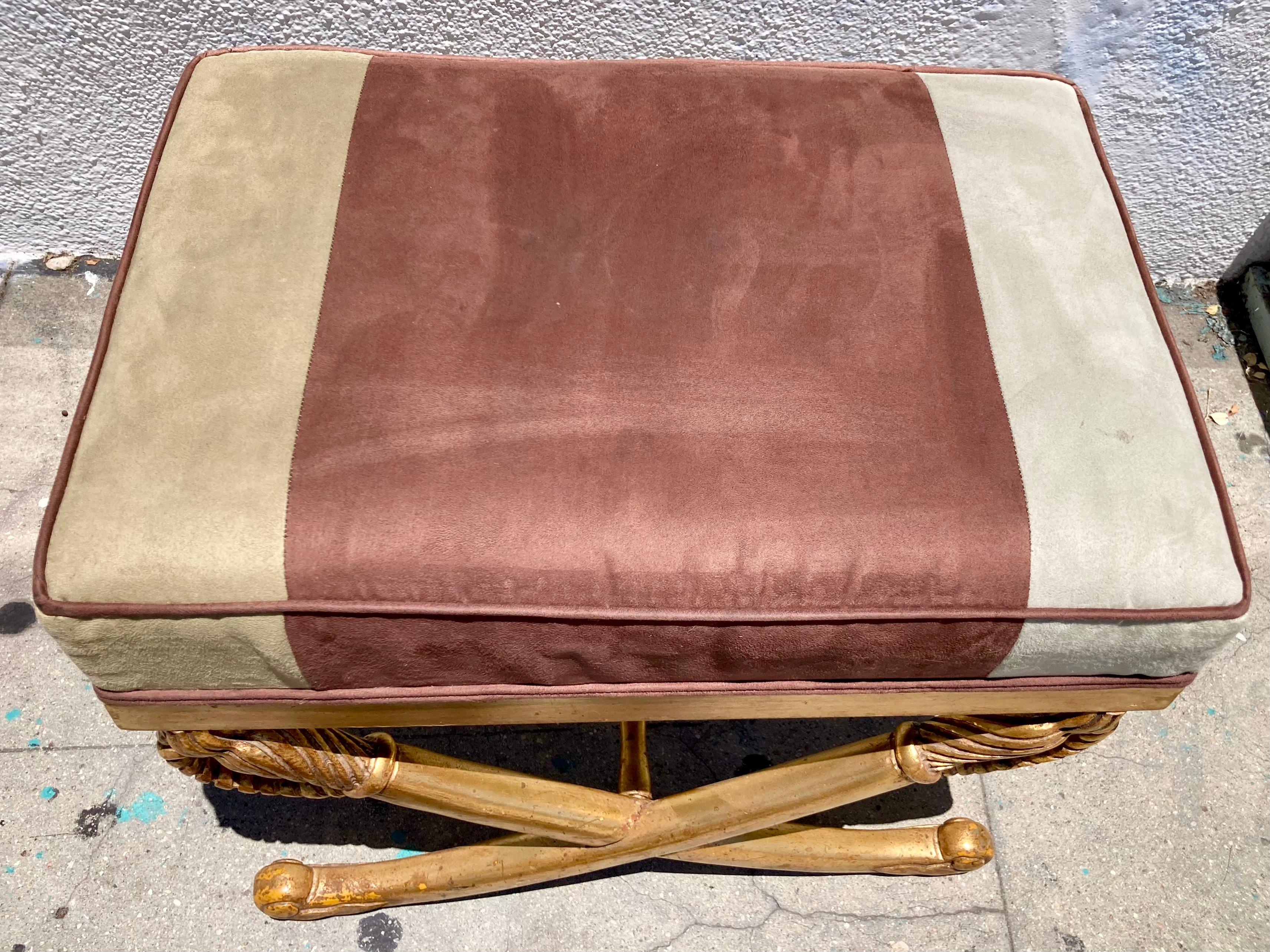 Mid-20th Century French Empire Sword Bench Ottoman For Sale