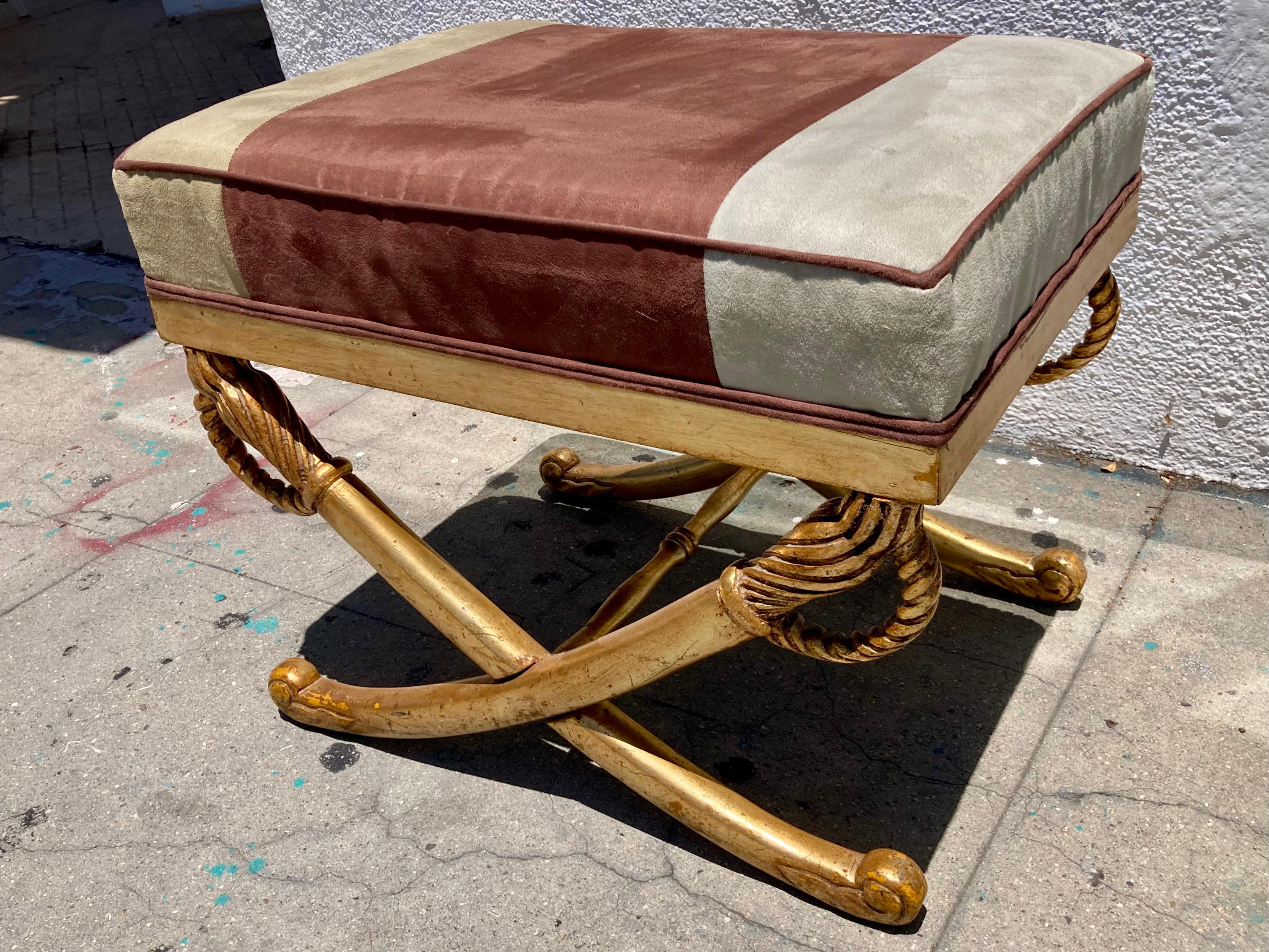 French Empire Sword Bench Ottoman For Sale 1