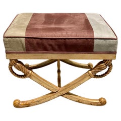 French Empire Sword Bench Ottoman