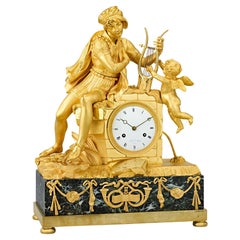 Reloj de chimenea Trovador Imperio Francés