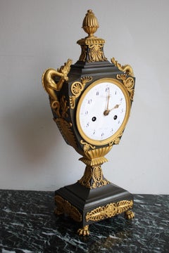 French Empire Urn Clock With His Globe