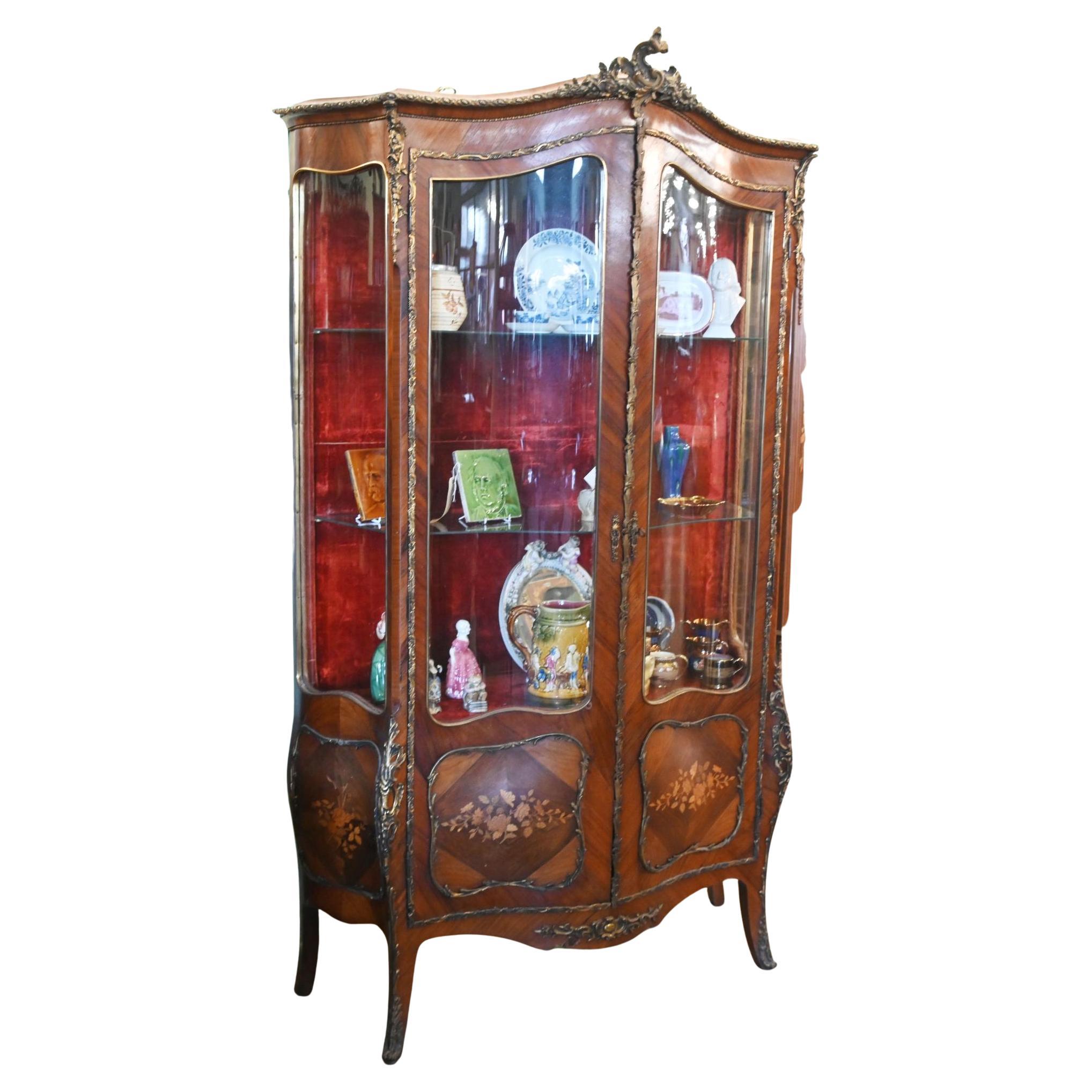 French Empire Vitrine Display Cabinet 1860