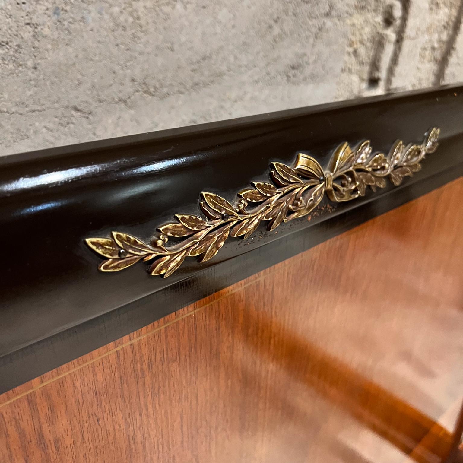 French Empire Walnut Bed Exquisite Bronze Ormolu Landstrom For Sale 3