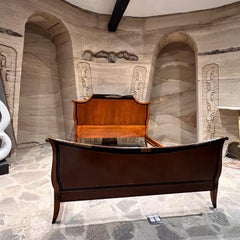 Cama Imperio Francés Nogal Exquisito Bronce Ormolu Landstrom Neoclásico Americano