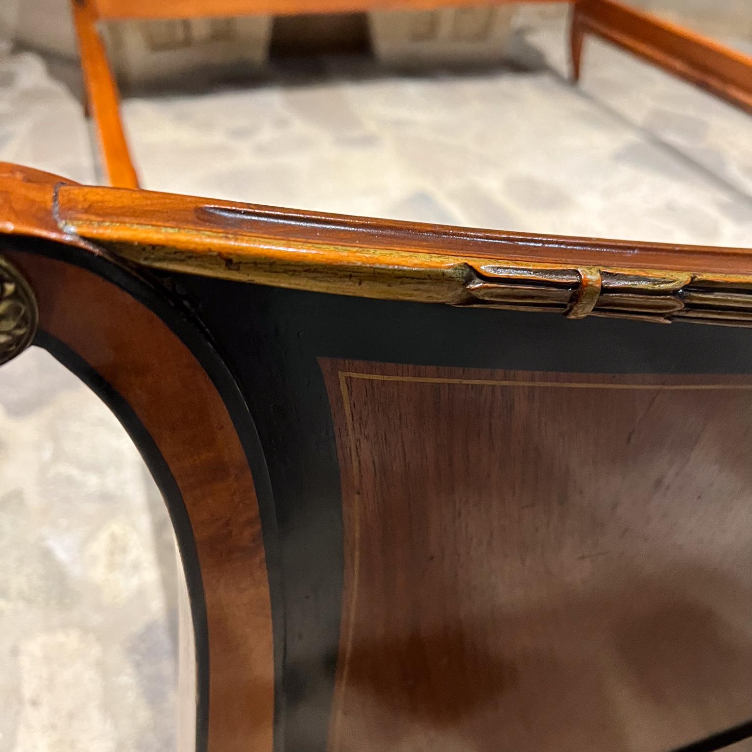 Mid-20th Century French Empire Walnut Bed Exquisite Bronze Ormolu Landstrom For Sale