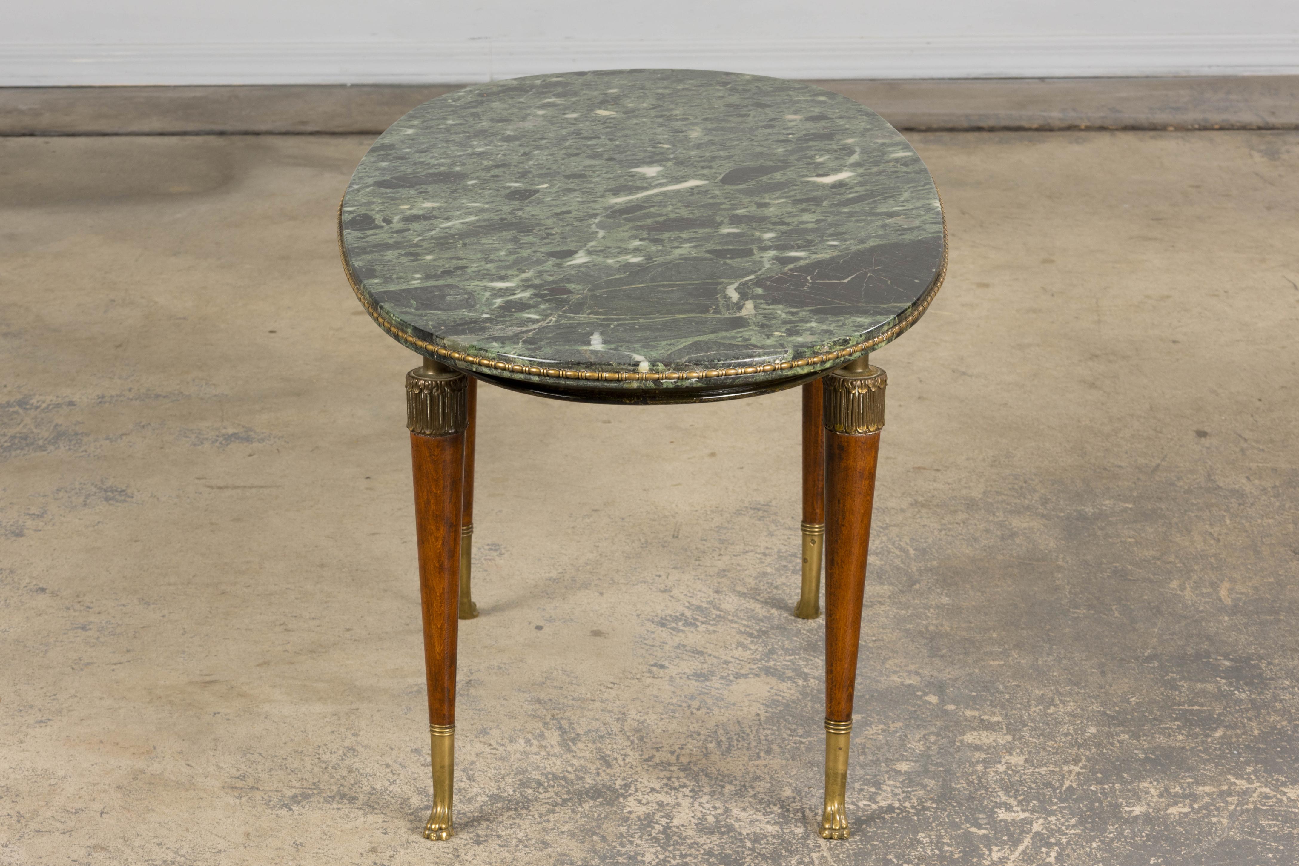 Table basse en marbre vert de style Greene & Greene en vente 6