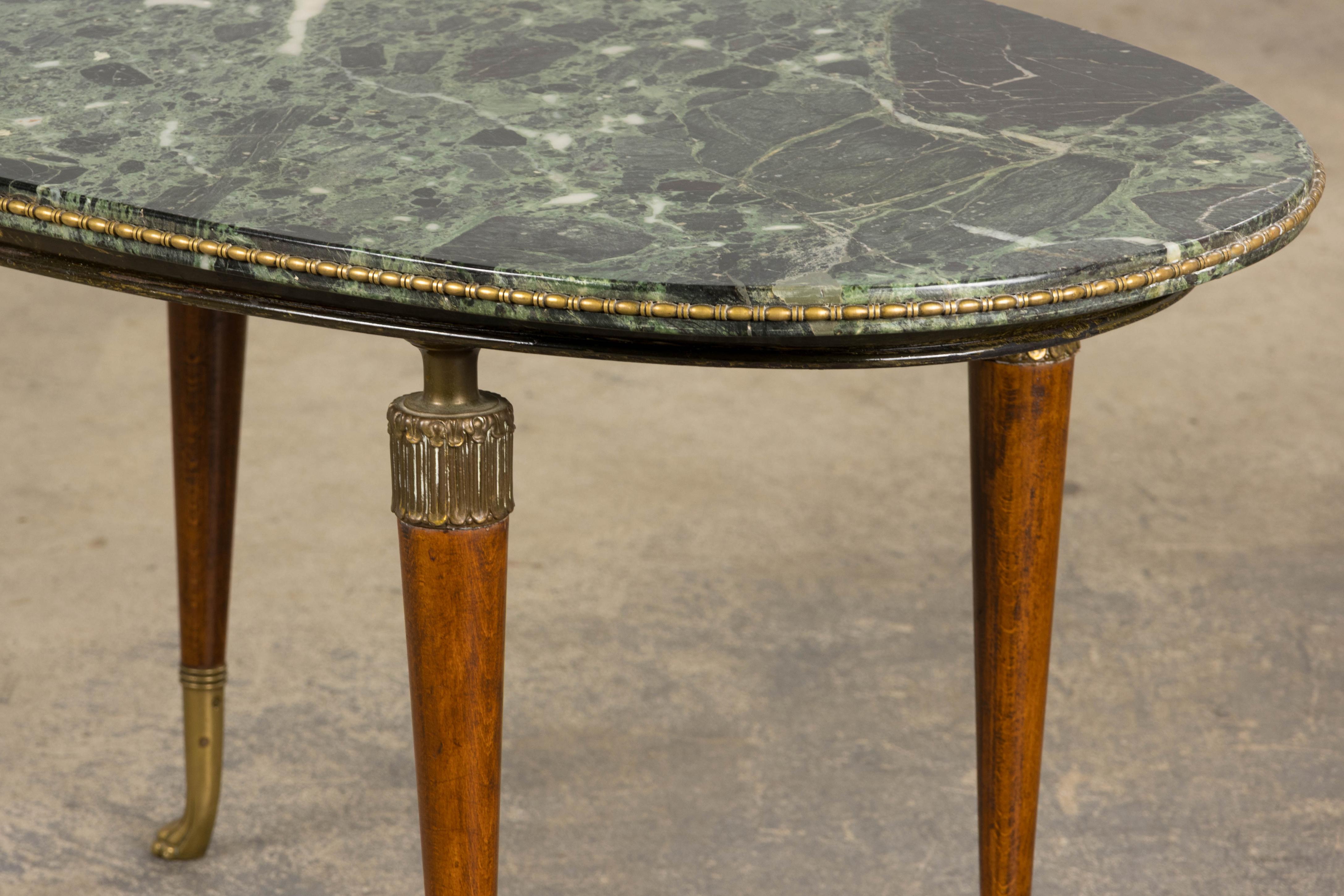 Table basse en marbre vert de style Greene & Greene en vente 9